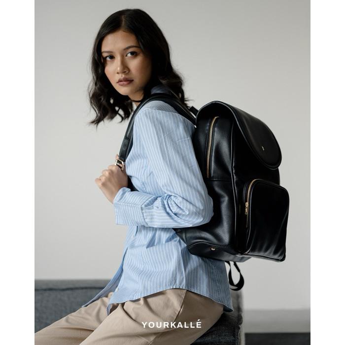 Yourkalle Mala Backpack - Ransel Kerja/Backpack Kantor Wanita Dengan Slot Koper Dan Laptop (Best Qua