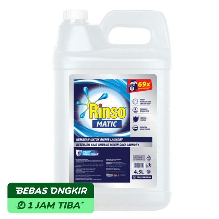 Tokcer- Rinso Deterjen Cair Matic Professional Laundry 4.5 liter