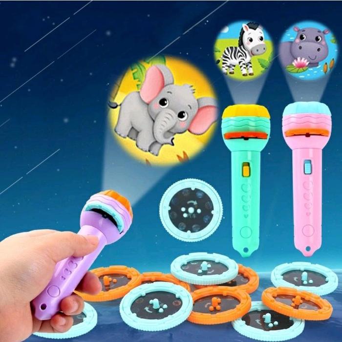 Senter proyektor mainan anak | mainan anak senter proyektor | fun flashlight | mainan edukasi anak s