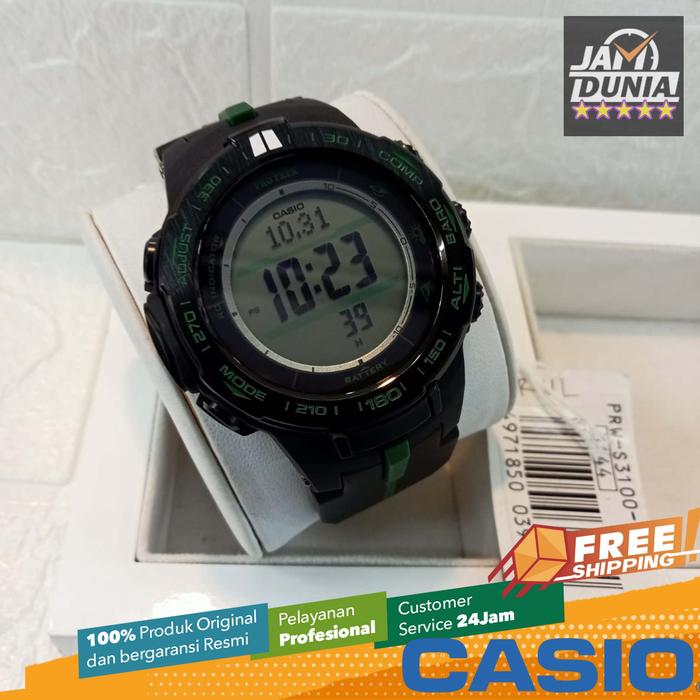 JAM PRIA CASIO ORIGINAL PROTREK TOUGH SOLAR PRW S3100 1D PRW-S3100-1D