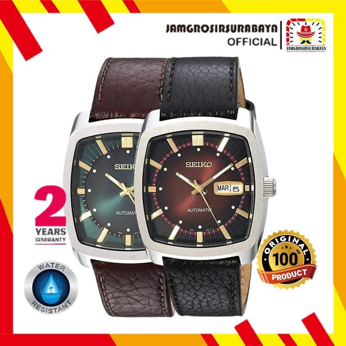 PROMO!!! Jam Tangan Pria Seiko SNKP25 / SNKP27 Recraft Automatic Leather Strap Original Garansi 2 Ta