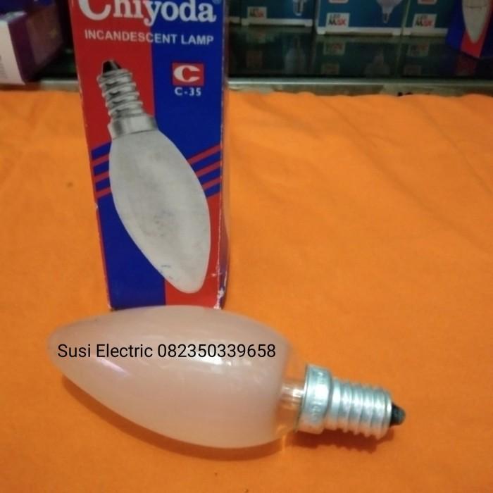 Lampu Jantung/lmapu candle E 14 Frosted 20 Watt Chiyoda
