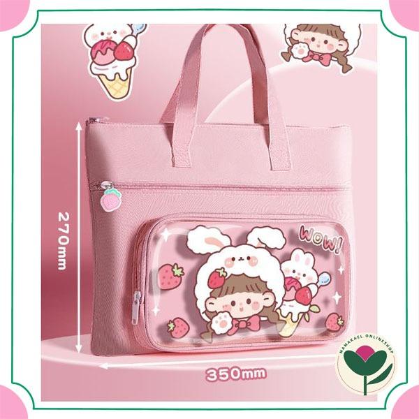 TERSEDIA!! (KHUSUS BATAM SAJA) Tas tote anak les lucu tutoring bag cute MK1515
