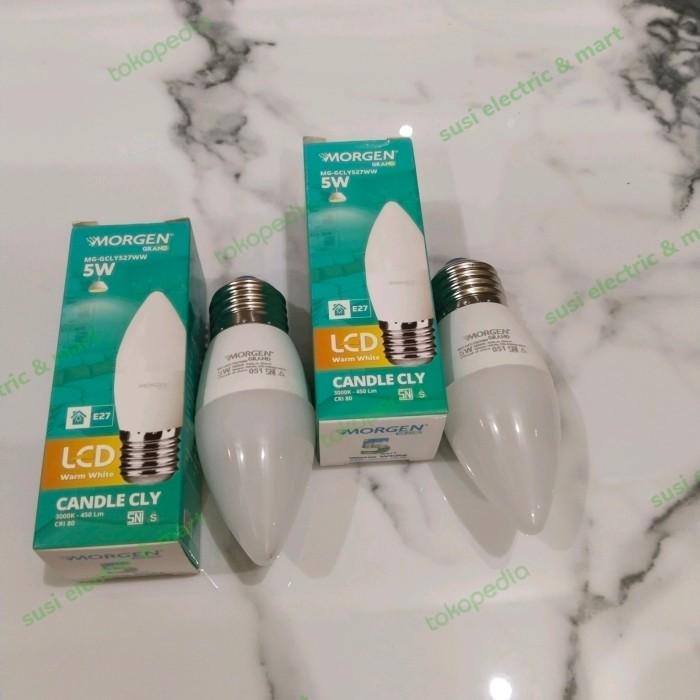 GCLY527 lampu LED Candle filament bulb cafe E27 5W Morgen