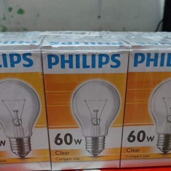 bohlam lampu pijar philips 60watt