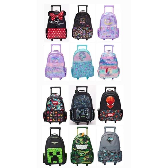 TERSEDIA!! smiggle minecraft / dino budz / avengers trolley backpack