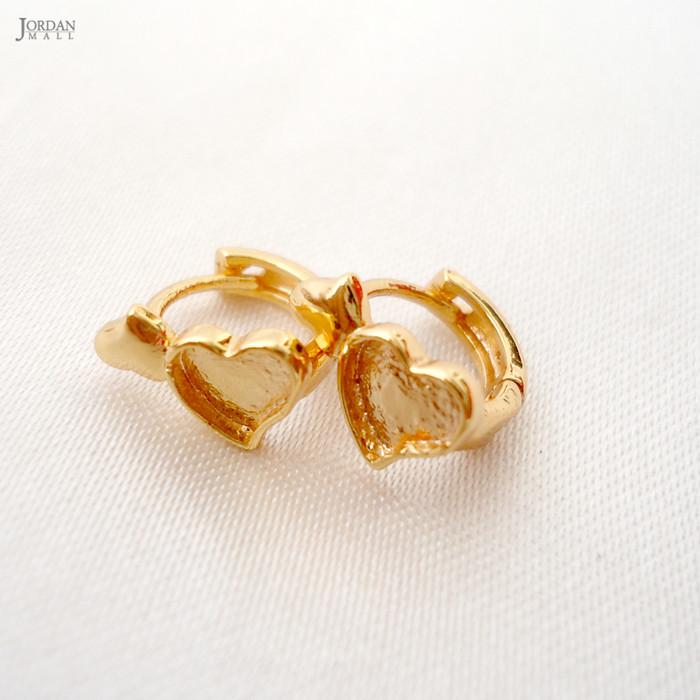 Anting Klip Anak Bayi Perempuan Xuping Lapis Emas Model Lope Kecil