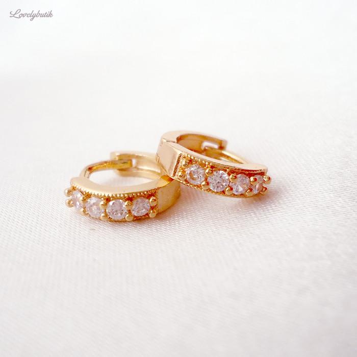 Anting Jepit Anak Bayi Perempuan Xuping Model Permata Terbaru Mini Tes4
