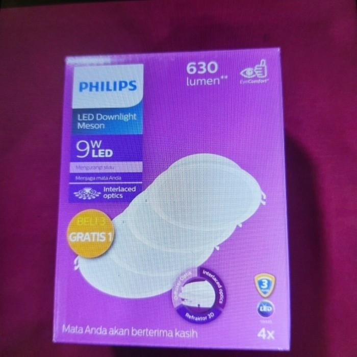 Lampu Downlight Paket Panel LED 9w Meson G5 Philips-Putih