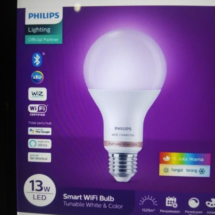 Lampu Bohlam LED Smart Wifi Bluetooth Wiz 13W RGB Phillips