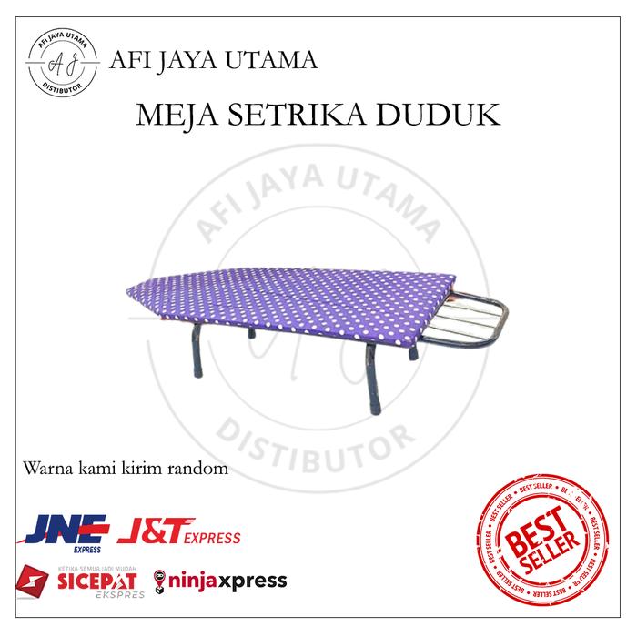 ALAS SETRIKA DUDUK MURAH BERKUALITAS/MEJA SETRIKA DUDUK KOKOH BAHAN BUSA TEBAL, KAKI BISA DILIPAT/MI