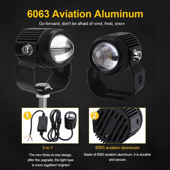 Llampu Sorot Tembak Motor D2 Driver Eksternal Ada Kipas Pendingin Lampu Tembak Led