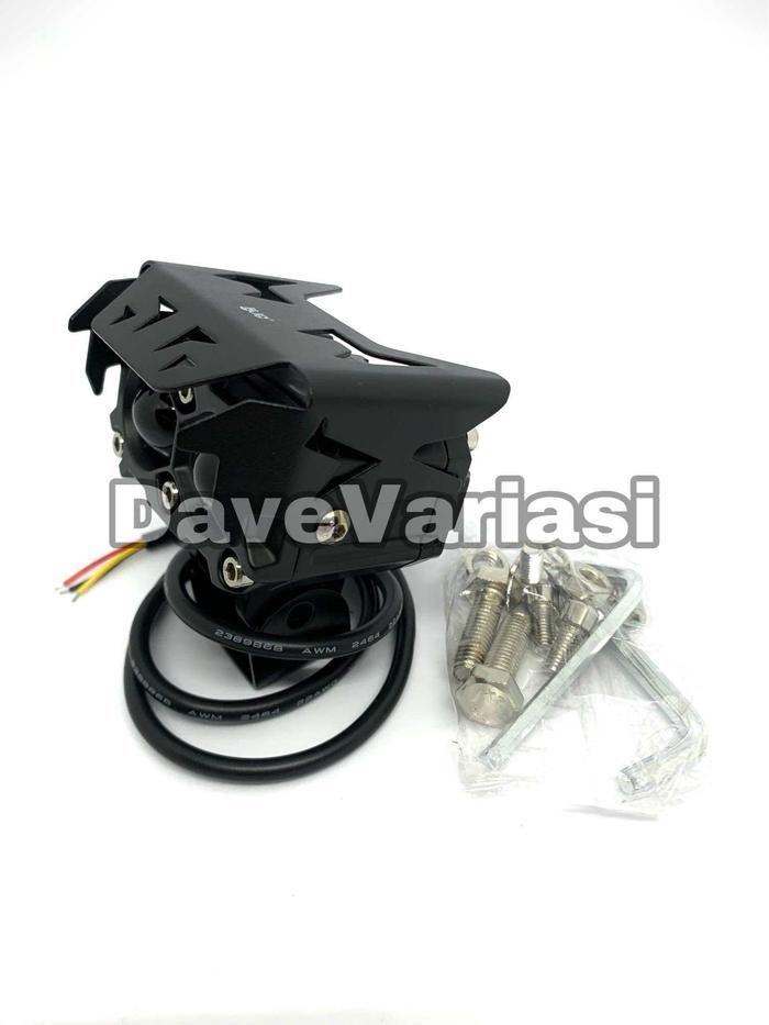 Lampu tembak Laser LED D3 SQL 2 mata putihkuning 2 warna