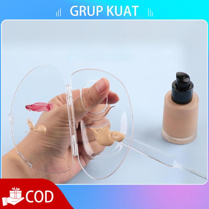Spatula Makeup Foundation Palet Foundation Mix Mixing Pallete Mini Spatula Makeup Foundation Palet