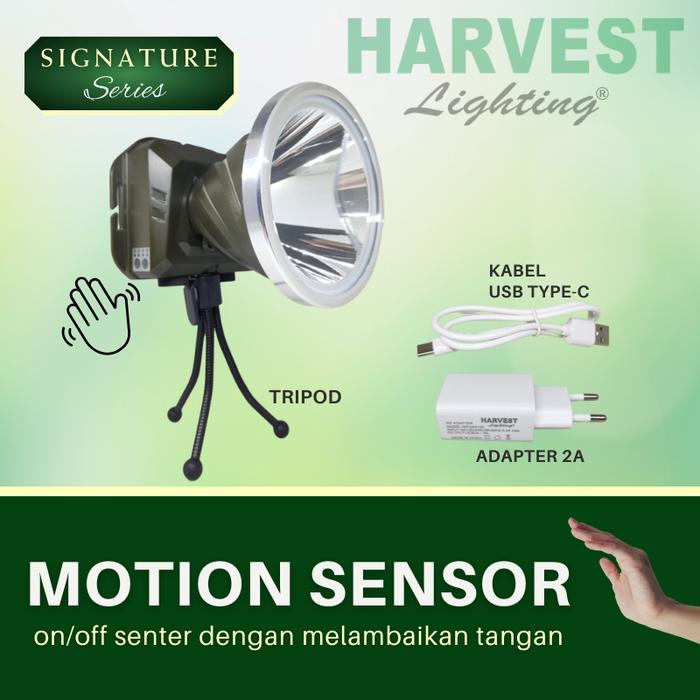 Headlamp 220W SIGN HARVEST LIGHTING Signature Senter Kepala LED Lampu Emergency Camping Bergaransi