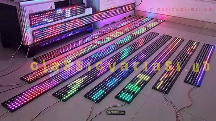 Lampu Strobo Murah Text 5 Baris Komplit Lampu+Modul