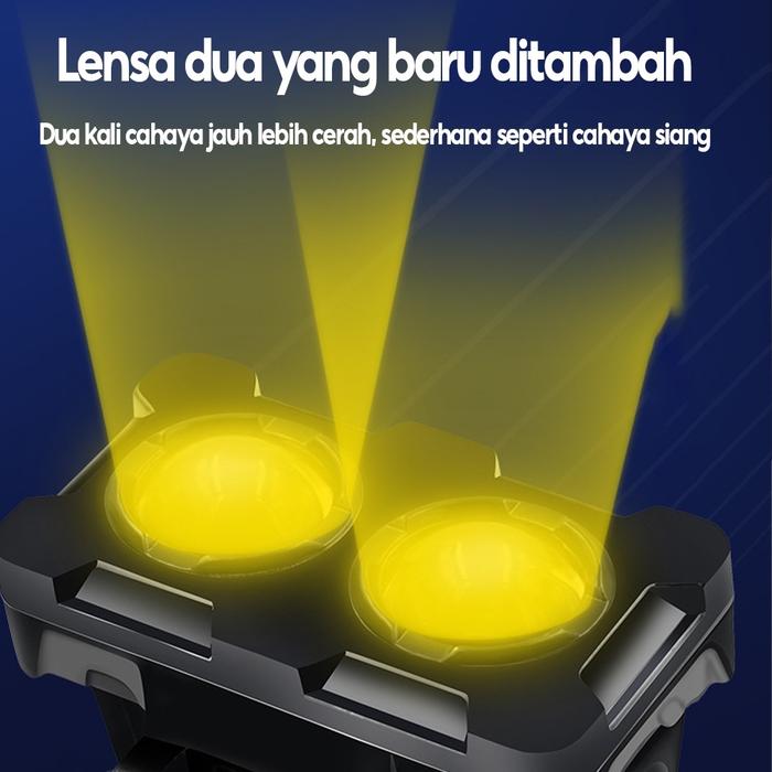 Lampu Tembak Sorot LED Laser 2 Mata/Lampu Sorot Led/Lampu Tembak SQL 2 Mata Polos Super Terang/Lampu