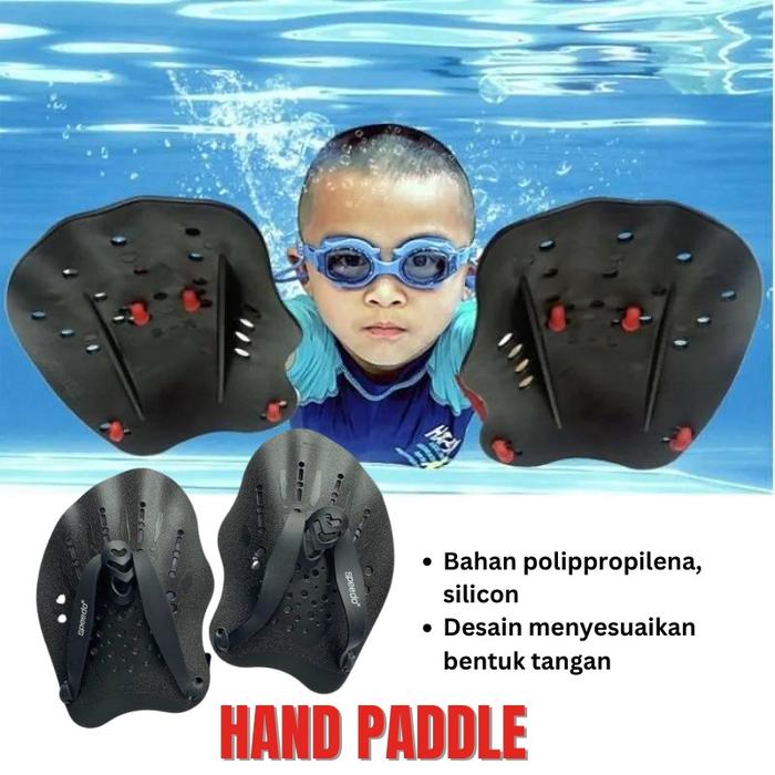 Hand Paddle Renang Ukuran Anak Dewasa / Alat Bantu Renang All Size