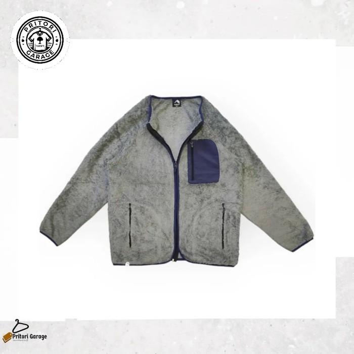Windbreaker Outdoor Fleece Wool Jacket Field Core Mist Grey List Navy Color Vintage L