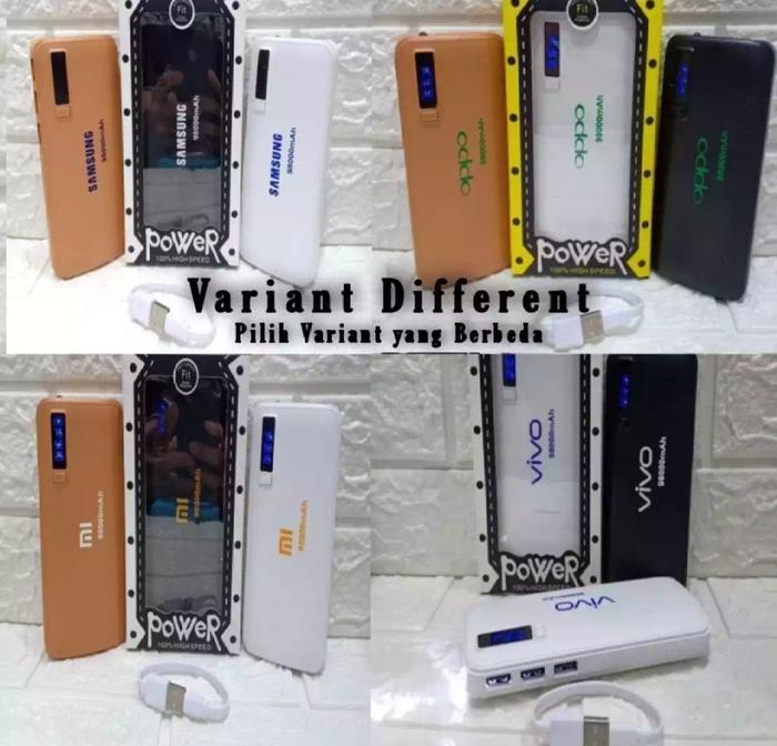 Power Bank 𝕏𝕀𝔸𝕆𝕄𝕀, 𝕊𝔸𝕄𝕊𝕌ℕ𝔾, 𝕍𝕀𝕍𝕆, 𝕆ℙℙ𝕆 98000 MAH 3 PORT USB LED Senter Powerbank