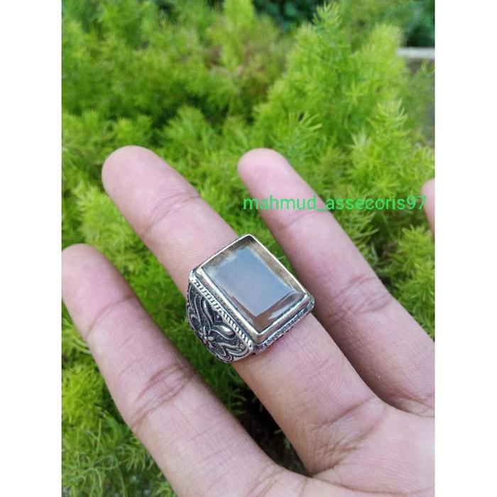 cincin akik batu solar Solok kotak asli original/ cincin akik batu solar Solok model kotak asli mura