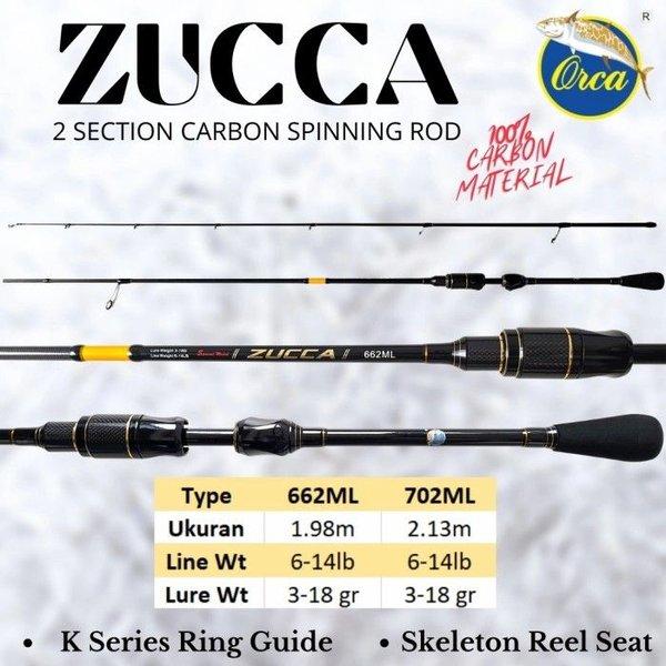 Joran Spinning Casting Orca Zucca 1.98cm 2.10cm Medium Light 6-14LB Ca