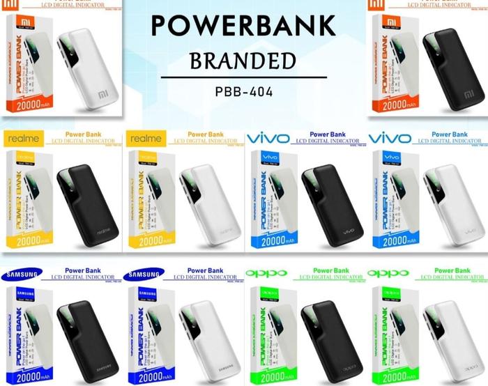POWER BANK VIVO 20000Mah LED DIGITAL LEATHER 3 USB PORT POWER BANK VIVO LED 3 USB PORT LED FLASH +SE