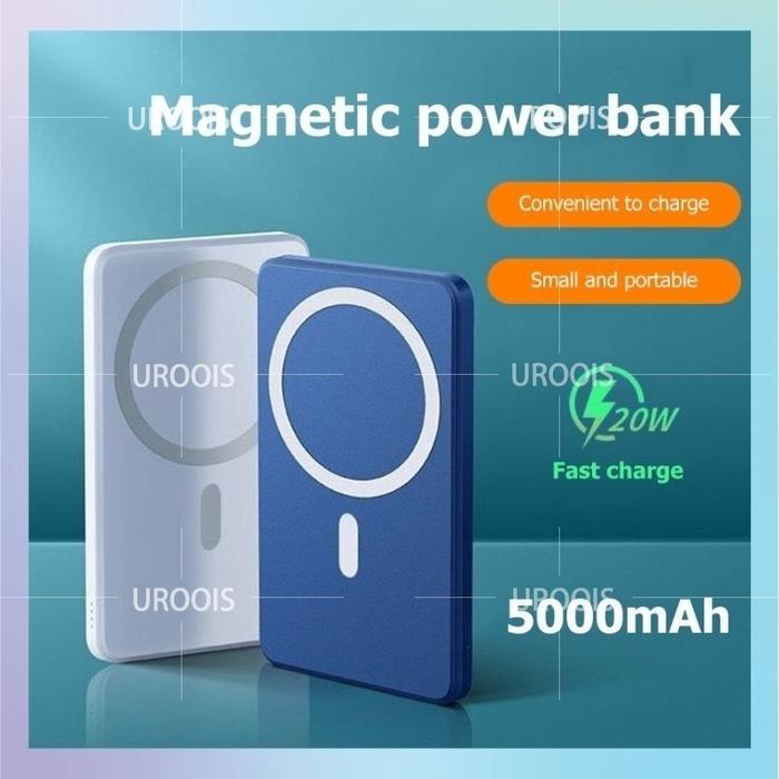 Magsafe Powerbank 5000mah Magnetic 20W Fast Charging Mini Powerbank Charger Magsafe Battery Pack Wir