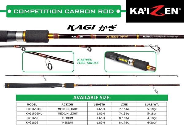 joran kaizen carbon kagi 165 cm medium carbon kuat