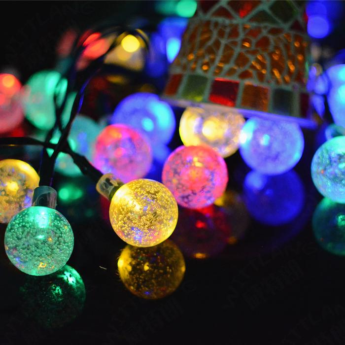 LAMPU TUMBLR LED RAINBOW MOTIF BOLA CRYSTAL/ LAMPU NATAL CRYSTAL LAMPU NATAL HIAS/Lampu Natal Hias W