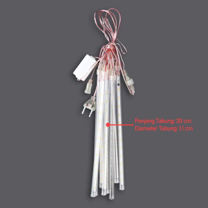 lampu gantung hias pohon lampu led meteor hujan tetes shower waterproof outdoor indoor lampu dekoras