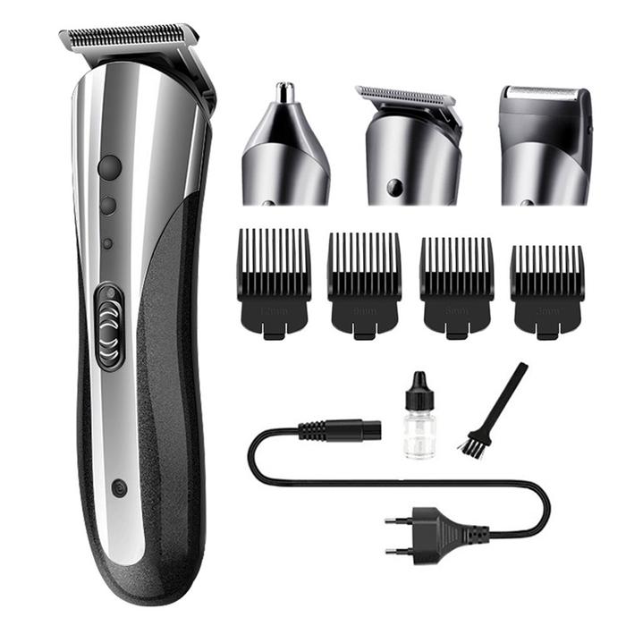 KEMEI KM-1407 Alat Mesin Cukur Rambut tanpa kabel Mesin Cukur Clipper 3 in1 Cukuran Jenggot dan Kumi