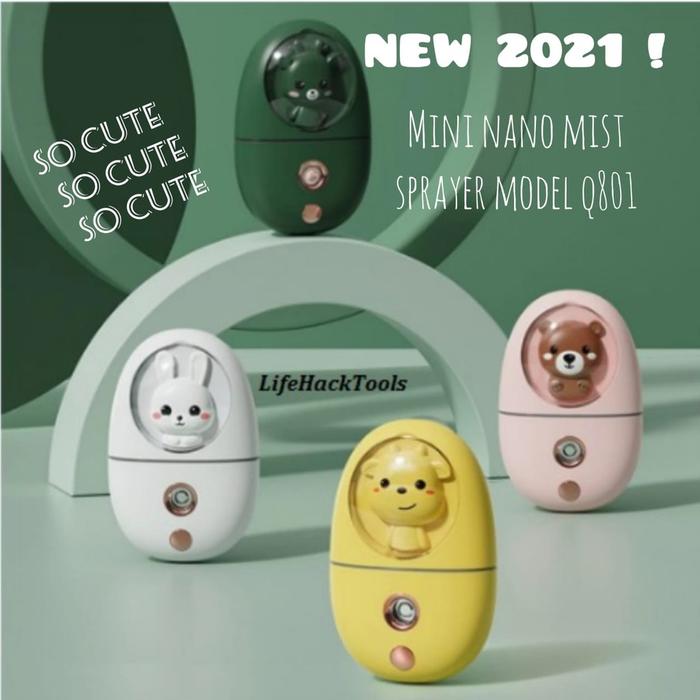 [ORIGINAL/OEM] [ON SALE] CUTE MINI NANO FACE STEAMER 2021 35ML SPRAY MIST SPRAYER MDL-Q801