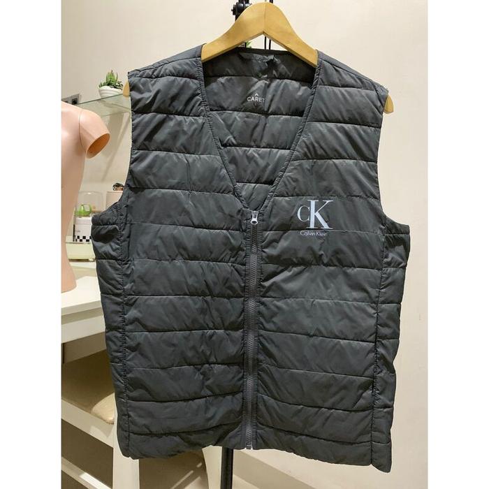 Rompi Vest CARET X CK second Original LD 110 P 68 mulus no minus Atasan Hitam Basic