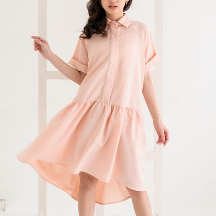 ZOEVE Kimmy - Dress Wanita Longgar Dress Jumbo Dress Oversize