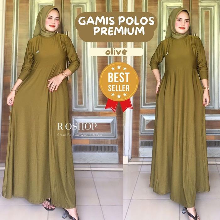 RIKI KARSONO OLSHOP - GAMIS POLOS JERSEY ALL SIZE/GAMIS TERMURAH/GAMIS KEKINIAN/DRESS TERBARU 2022
