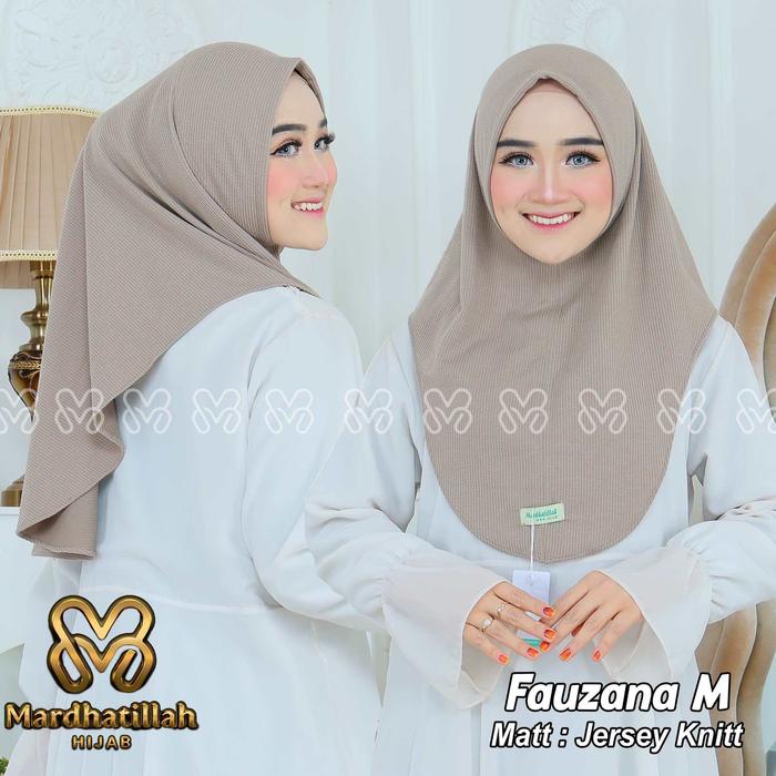 Fauzana M kerudung jersey knitt pet antem by mardhatillah hijab