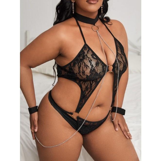 Gn7727 Lingerie Big Size Super Hot Seksi Transparan Cosplay Jumbo