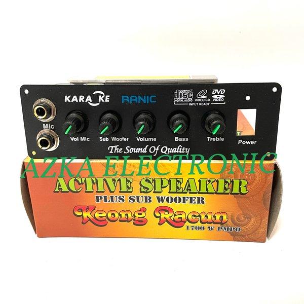Kit Power Amplifier Speaker Aktif Stereo Plus Subwoofer 1700W PMPO