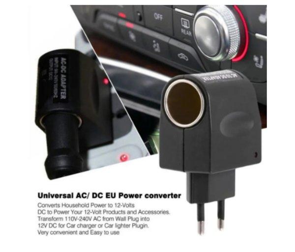 sure charger 1A socket car AC 220v DC 12v 1000ma 1a pemantik adaptor switch plug lighter mobil soket