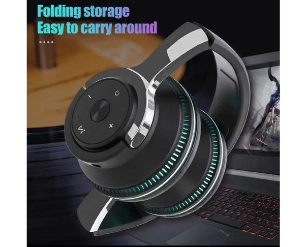 xon stereo wireless bluetooth 3d headphone headset LED lampu for smartphone PC komputer laptop table
