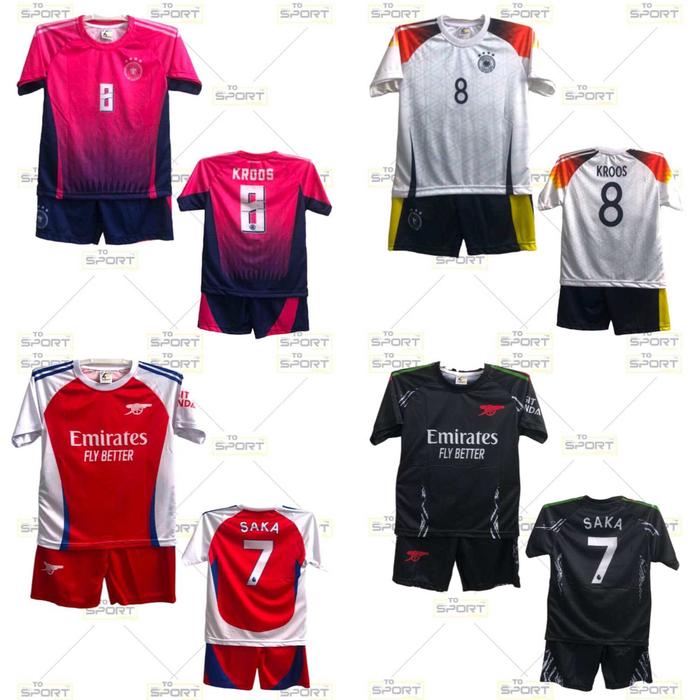 BAJU SETELAN ANAK BOLA ANAK-ANAK/JERSEY BOLA ANAK ARSENAL FC TERBARU FULL PRINTING /SETELAN JERSEY B