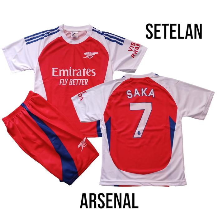 SETELAN JERSEYOLAHRAGA ANAK/SETELAN JERSEY ARSENAL HOME/SETELAN JERSEY ARSENAL AWAY