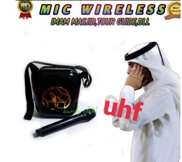 speaker portable mikrofon pidato meeting pengajian ceramah guru senam seminar wireless mic