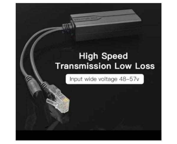 DC female injector poe 48v to 12v 3a ethernet port rj45 lan separator over network IP camera kamera 