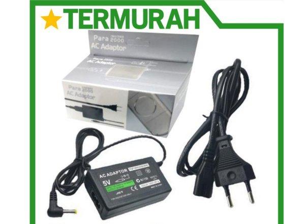 adaptor charger PSP slim 1000 2000 3000 original AC ORI fat adapter 5v 2A para DC jack colokan 4.0mm