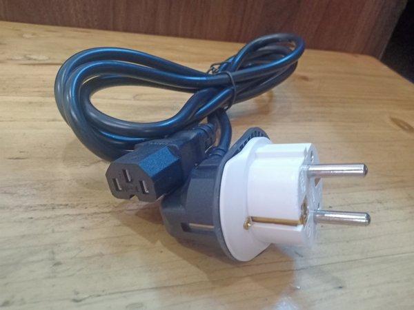 original kabel power 3 pin c15 eu plug 16A 2m 2 meter 250v 300v 500v UPS pdu apc komputer PC rice co