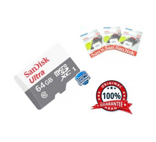 kartu Sandisk micro sd class 10 64gb original isi full murni memori garansi high speed ultra A1 memo
