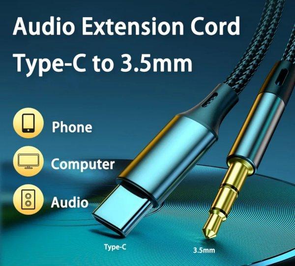 mahal gdn golden USB type c male to 3.5mm kabel Jack Aux audio adapter headphone headset speaker lap