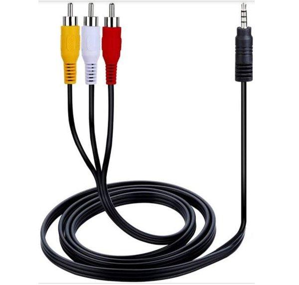 cable rca 1 k 3 av video dvd portable - kabel rca video receiver cable tv - kabel catv